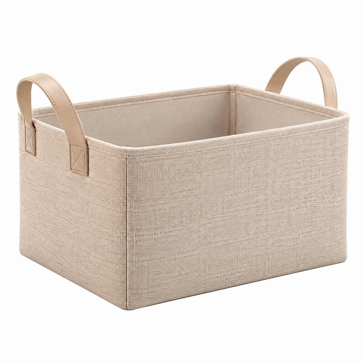 Melvionz™ SoftArc Fabric Storage Basket — Collapsible Closet & Shelf Organizer Bin