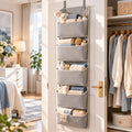 Melvionz™ DoorNest 5-Pocket Hanging Organizer — Fabric Closet & Door Storage